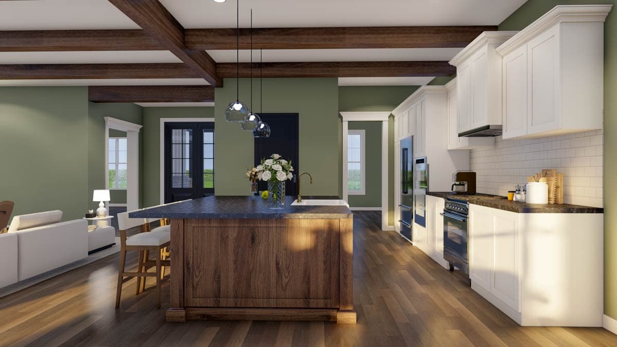 Plan 70929MK: Luxury European House Plan with In-Law Suite and Expansive 5-Car Garage - Image #13 - European
