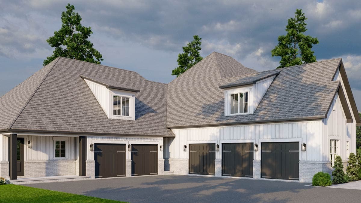 Plan 70929MK: Luxury European House Plan with In-Law Suite and Expansive 5-Car Garage - Image #9 - European