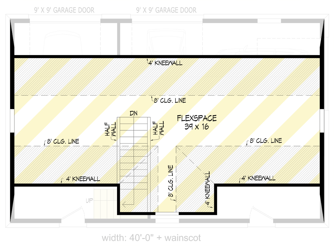 Plan 680589VR: Country Style 3-Car Garage House Plan with Workshop & Bonus Room - Floor Plan - Optionally Finished Bonus Room - Country