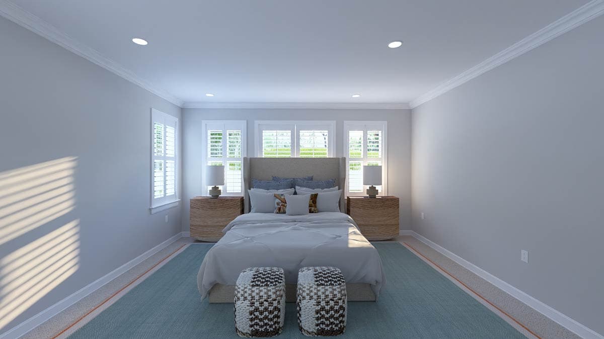Plan 61651UT: Split Bedroom Ranch Home Plan with In-Law Suite and Spacious Basement - Image #16 - Craftsman, Ranch