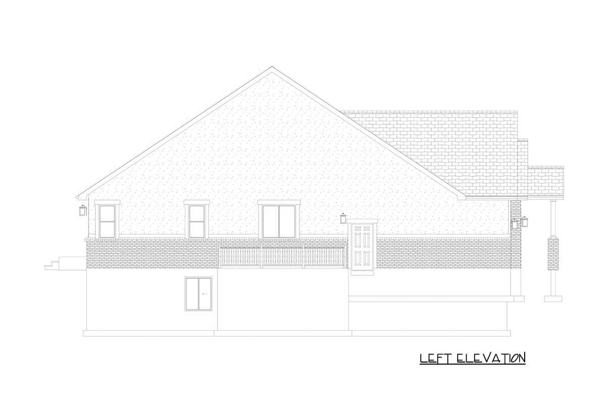 Plan 61651UT: Split Bedroom Ranch Home Plan with In-Law Suite and Spacious Basement - Image #19 - Craftsman, Ranch