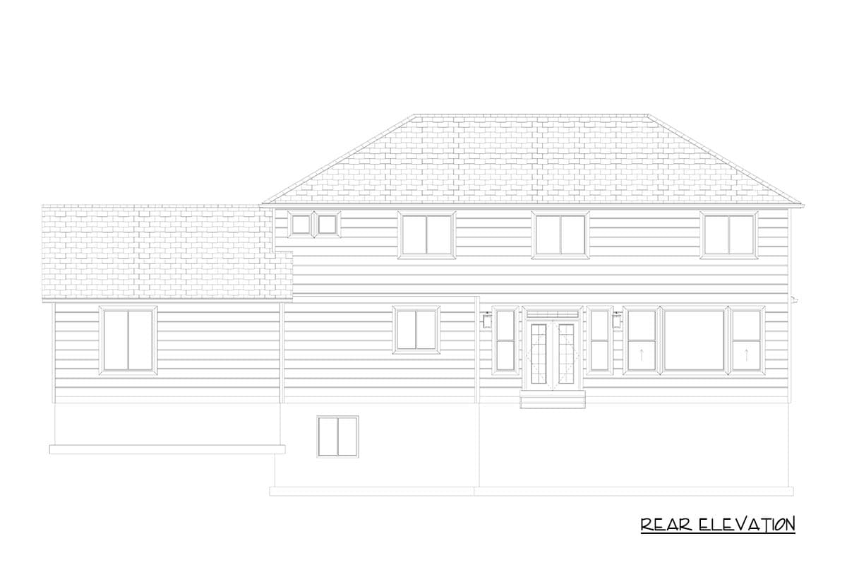 Plan 61652UT: Spacious 5-Bedroom Craftsman House Plan with Office and Attached Apartment - Image #9 - Country, Craftsman, Traditional