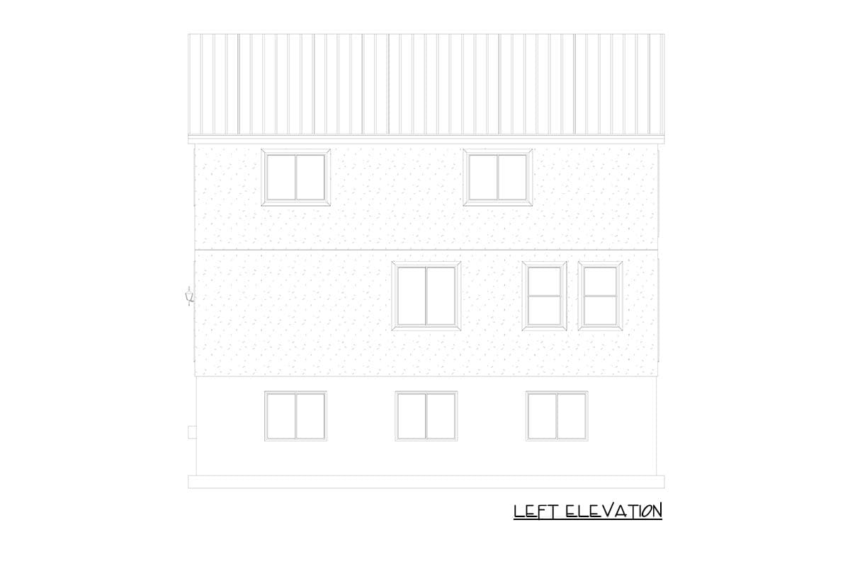 Plan 61655UT: Contemporary Family Home with Loft and Upstairs Master Suite - Image #9 - Contemporary, Modern