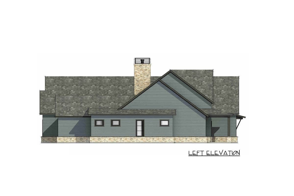 Plan 818177JSS: Spacious Modern Farmhouse Plan with Bonus Room and Expansive Porches - Image #7 - Farmhouse, Modern Farmhouse, Ranch