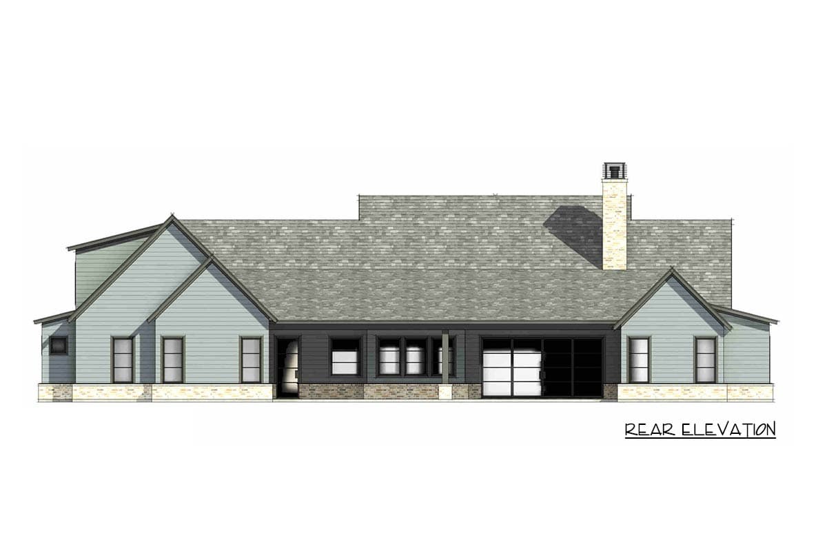 Plan 818177JSS: Spacious Modern Farmhouse Plan with Bonus Room and Expansive Porches - Image #8 - Farmhouse, Modern Farmhouse, Ranch