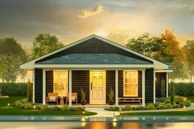Four-Bedroom Ranch Plan with Enticing Porch