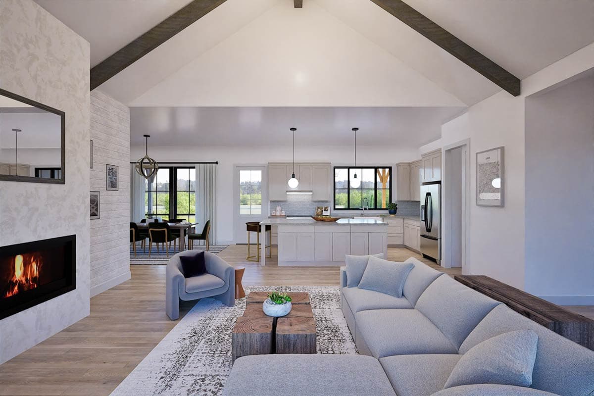 Plan 470312REY: Spacious Modern Farmhouse Plan with 3-Car Garage and Outdoor Kitchen - Image #10 - Farmhouse, Modern Farmhouse