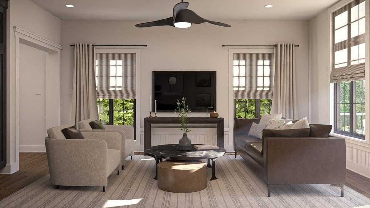 Plan 623543DJ: Modern Farmhouse Carriage House Plan with RV Garage and Upstairs Living - Image #10 - Carriage, Modern Farmhouse, New American