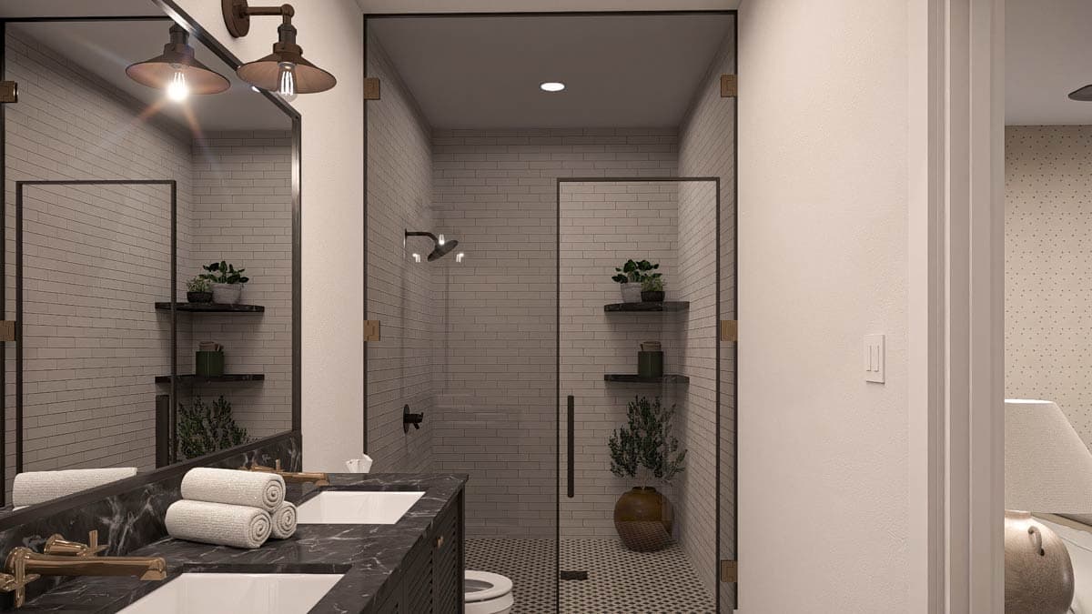 Plan 623543DJ: Modern Farmhouse Carriage House Plan with RV Garage and Upstairs Living - Image #20 - Carriage, Modern Farmhouse, New American