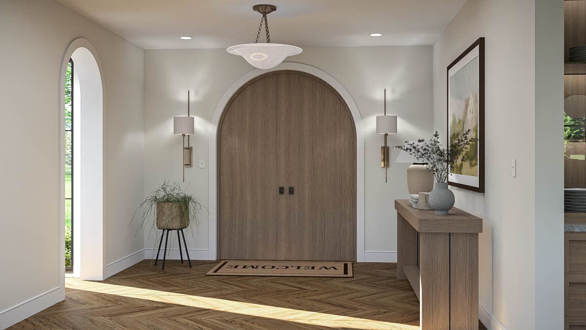 Plan 623544DJ: Refined 3-Bed European House Plan with Split Bedrooms and Grand Patio - Image #8 - European, Transitional