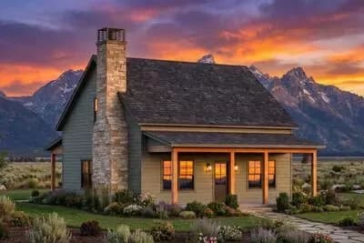 Cottage-Style 3-Bed House Plan with Wide Porches
