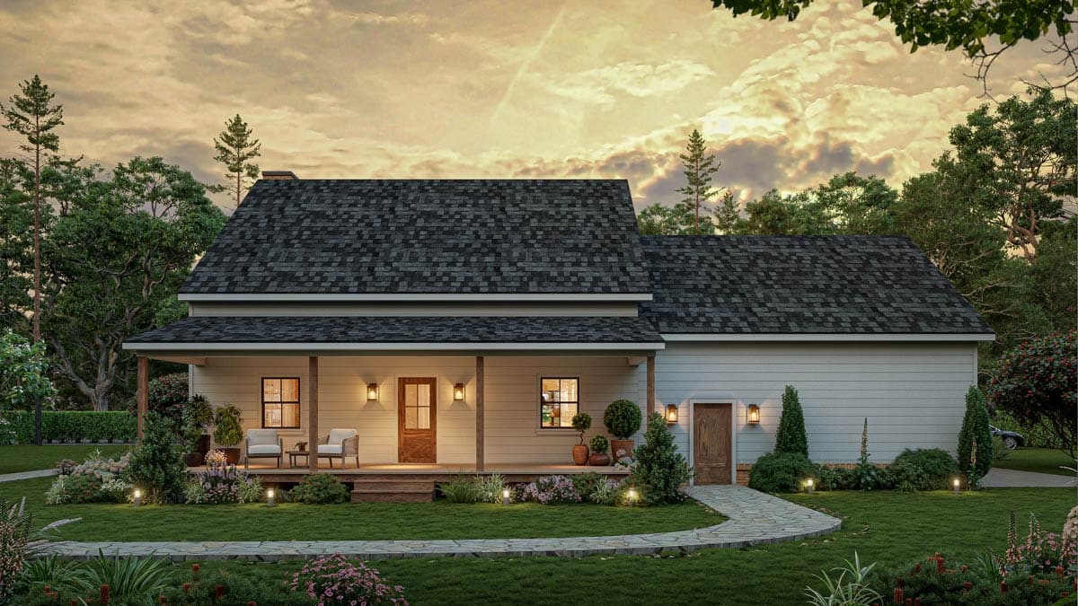 Plan 810049RBT: Farmhouse House Plan with First-Floor Primary Suite and Bonus Room - Image #5 - Farmhouse, Modern Farmhouse