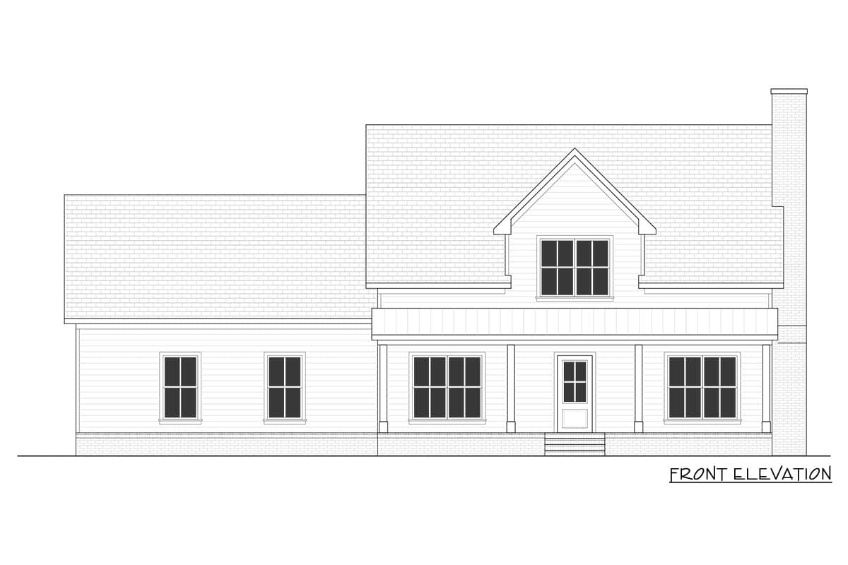 Plan 810049RBT: Farmhouse House Plan with First-Floor Primary Suite and Bonus Room - Image #9 - Farmhouse, Modern Farmhouse