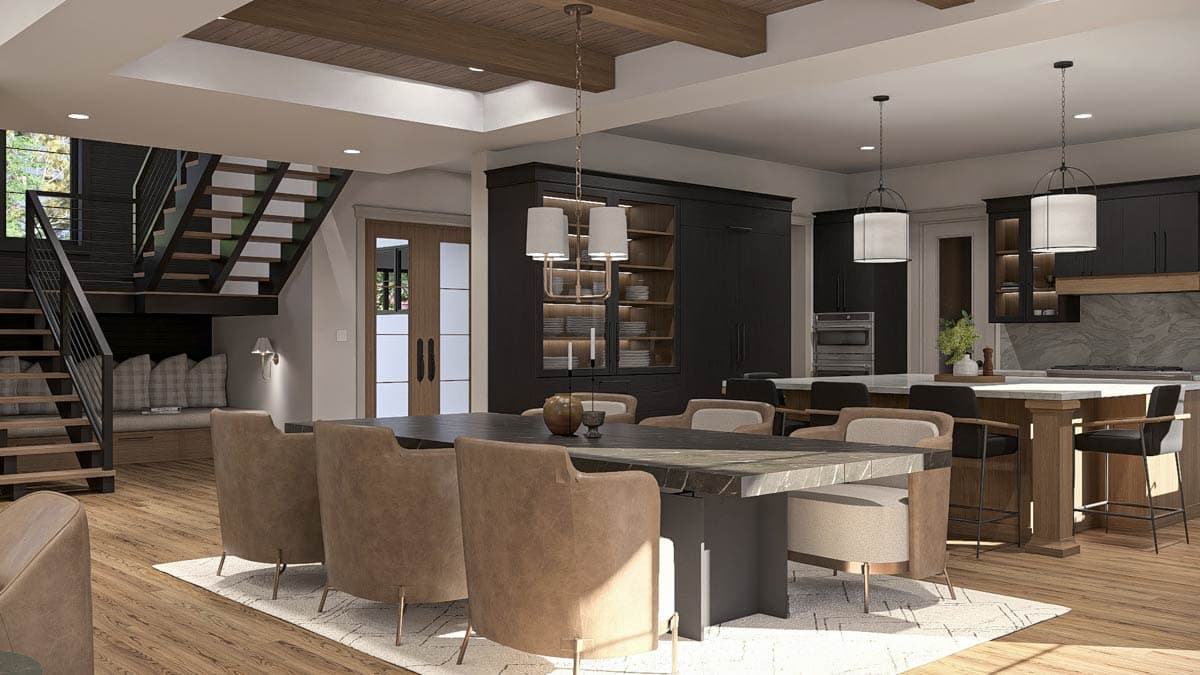 Plan 623545DJ: Modern Scandinavian 4-Bed House Plan with Courtyard and Main-Level Master - Image #16 - Modern, Scandinavian