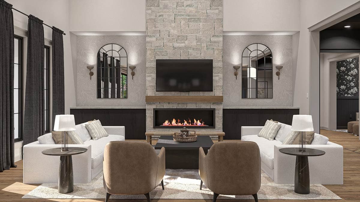 Plan 623545DJ: Modern Scandinavian 4-Bed House Plan with Courtyard and Main-Level Master - Image #13 - Modern, Scandinavian