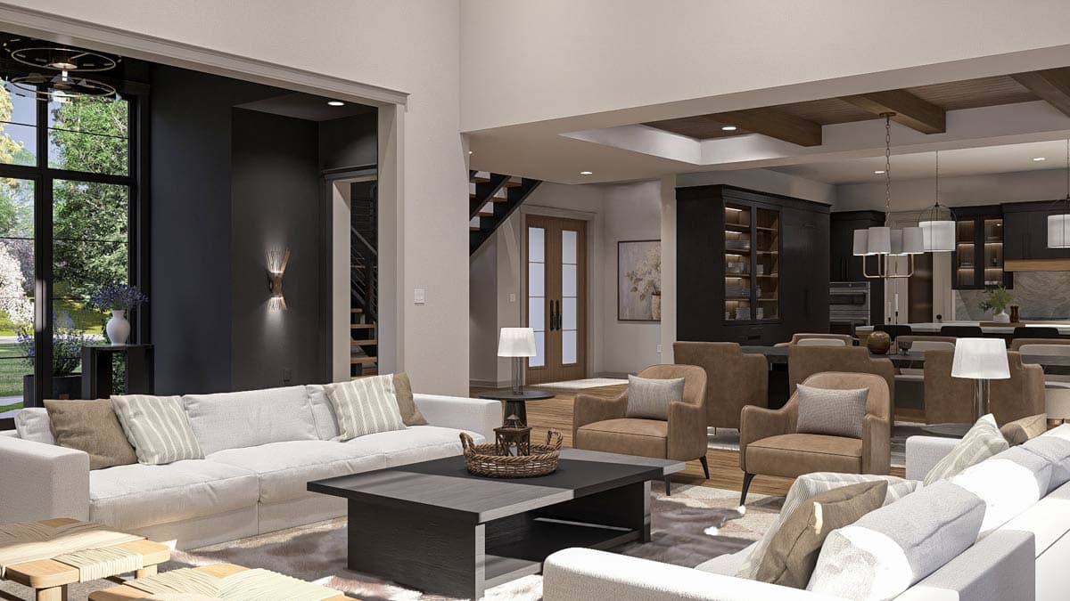 Plan 623545DJ: Modern Scandinavian 4-Bed House Plan with Courtyard and Main-Level Master - Image #17 - Modern, Scandinavian
