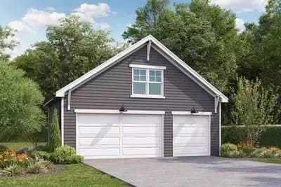 Traditional 3-Car Garage House Plan with Ample Storage