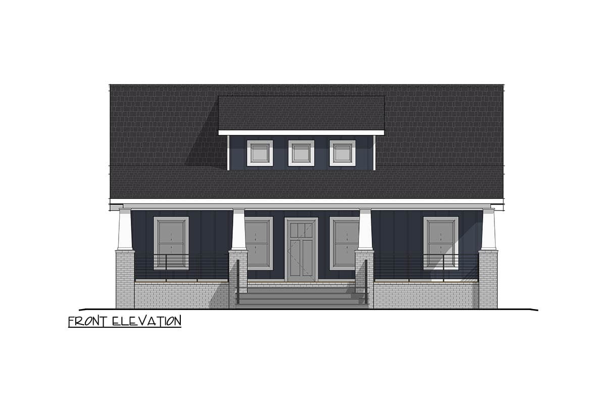 Plan 405028FDC: Craftsman House Plan with 3 Beds, Split Layout, and Vaulted Living - Image #5 - Craftsman