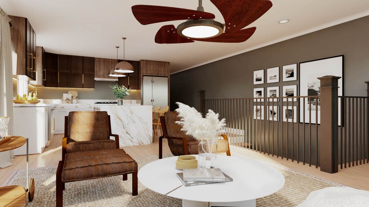 Plan 135377GRA: Two-Story  Craftsman with RV Garage and Home Office - Image #7 - Craftsman, New American