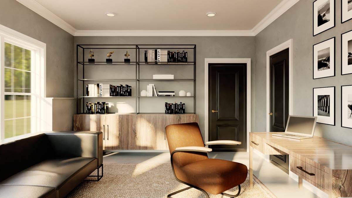 Plan 135377GRA: Two-Story  Craftsman with RV Garage and Home Office - Image #13 - Craftsman, New American