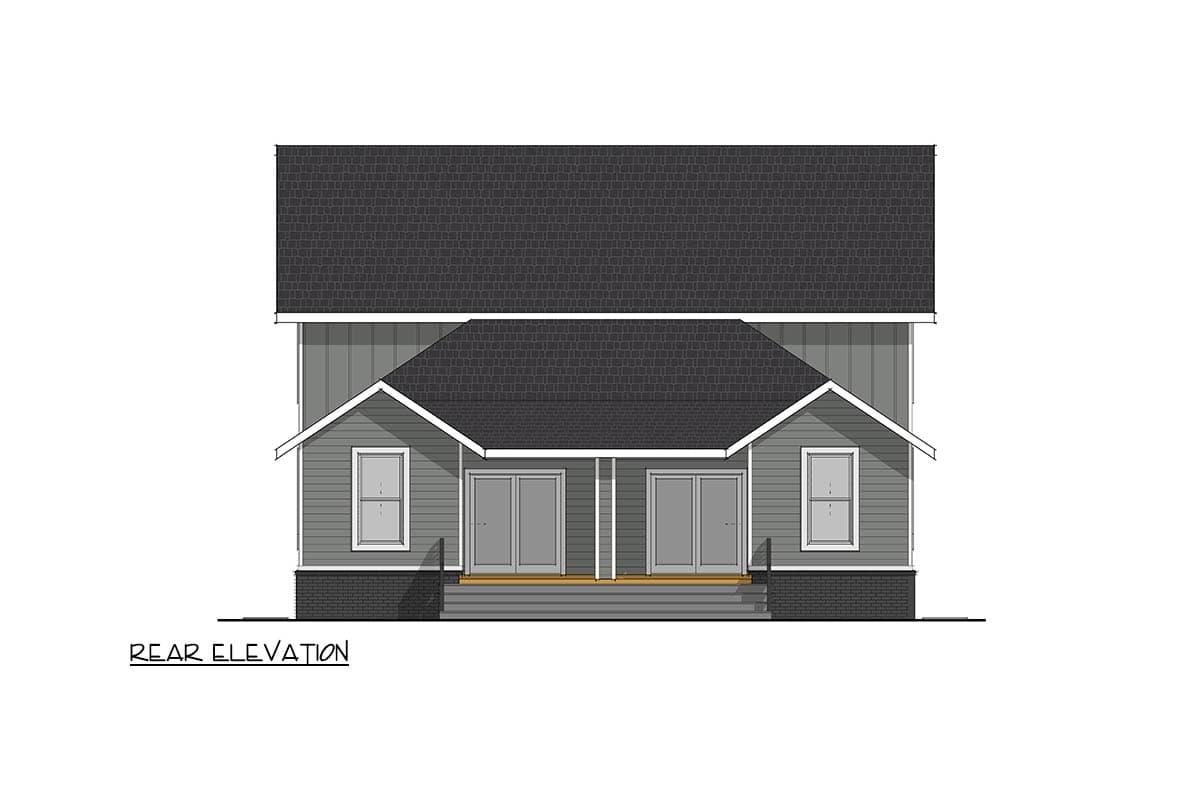 Plan 405031FDC: Traditional Duplex House Plan with Main Floor Master Suites - Image #5 - Traditional