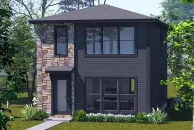 Contemporary 3 Bed Plan with Upstairs Laundry and Master Suite