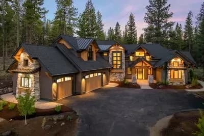 Grand 5-Bed Mountain Craftsman House Plan with Dual Masters and Bunk Room