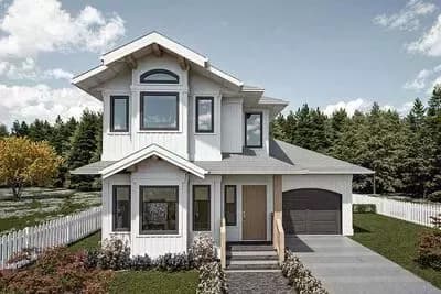 Chic 2-Bed House Plan with Home Office and Split Bedroom Layout