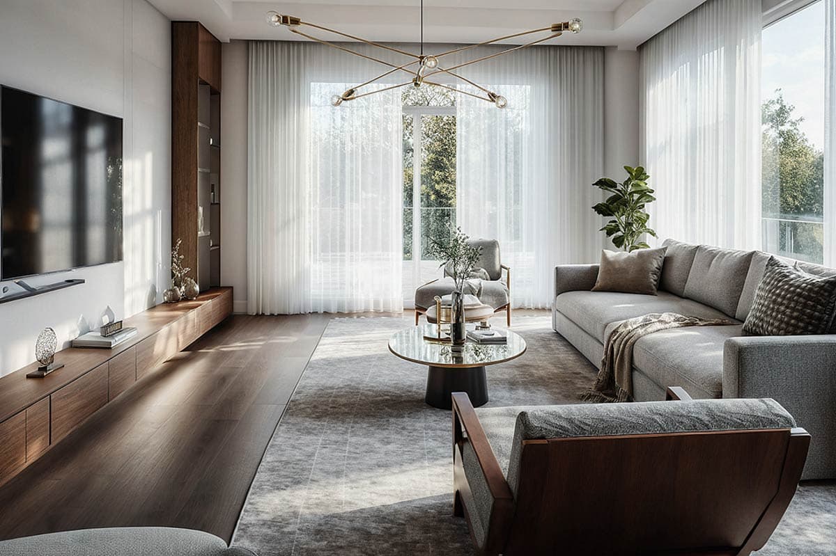 Plan 720140DA: Modern Country Cottage House Plan with Master-on-Main and Walkout - Image #6 - Cottage, Country