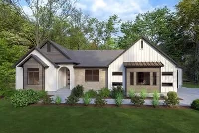 Luxury 2731 Sq Ft Modern Craftsman House Plan with 3-Car Garage