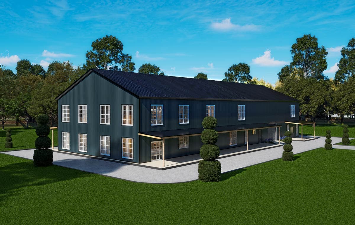 Plan 530149KTE: Six-Bedroom Barndominium Plan with Spacious Pantry and Game Room - Image #8 - Barndominium