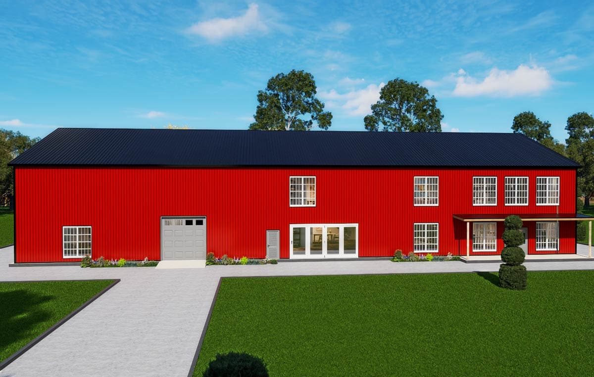 Plan 530149KTE: Six-Bedroom Barndominium Plan with Spacious Pantry and Game Room - Image #17 - Barndominium