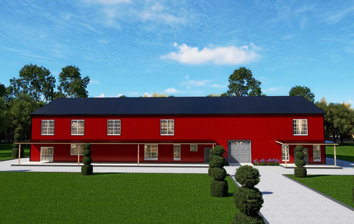 Plan 530149KTE: Six-Bedroom Barndominium Plan with Spacious Pantry and Game Room - Image #20 - Barndominium