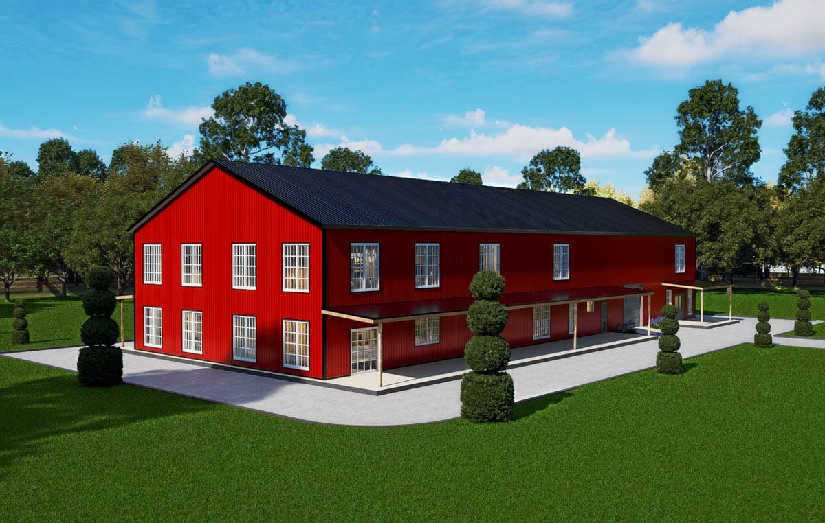 Plan 530149KTE: Six-Bedroom Barndominium Plan with Spacious Pantry and Game Room - Image #22 - Barndominium