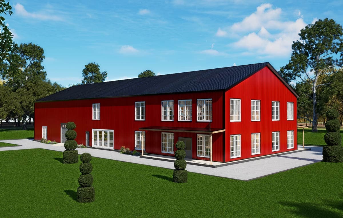Plan 530149KTE: Six-Bedroom Barndominium Plan with Spacious Pantry and Game Room - Image #23 - Barndominium
