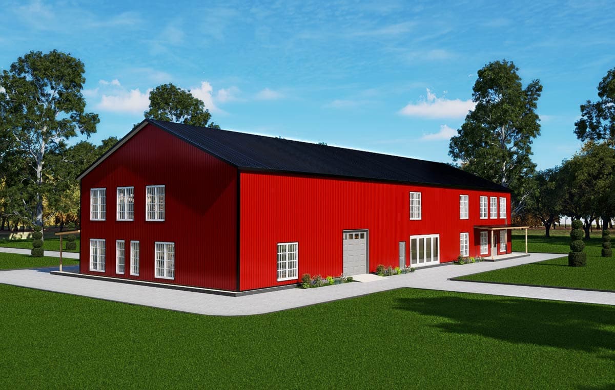Plan 530149KTE: Six-Bedroom Barndominium Plan with Spacious Pantry and Game Room - Image #24 - Barndominium