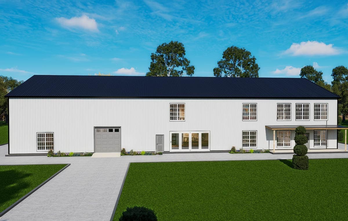 Plan 530149KTE: Six-Bedroom Barndominium Plan with Spacious Pantry and Game Room - Image #27 - Barndominium