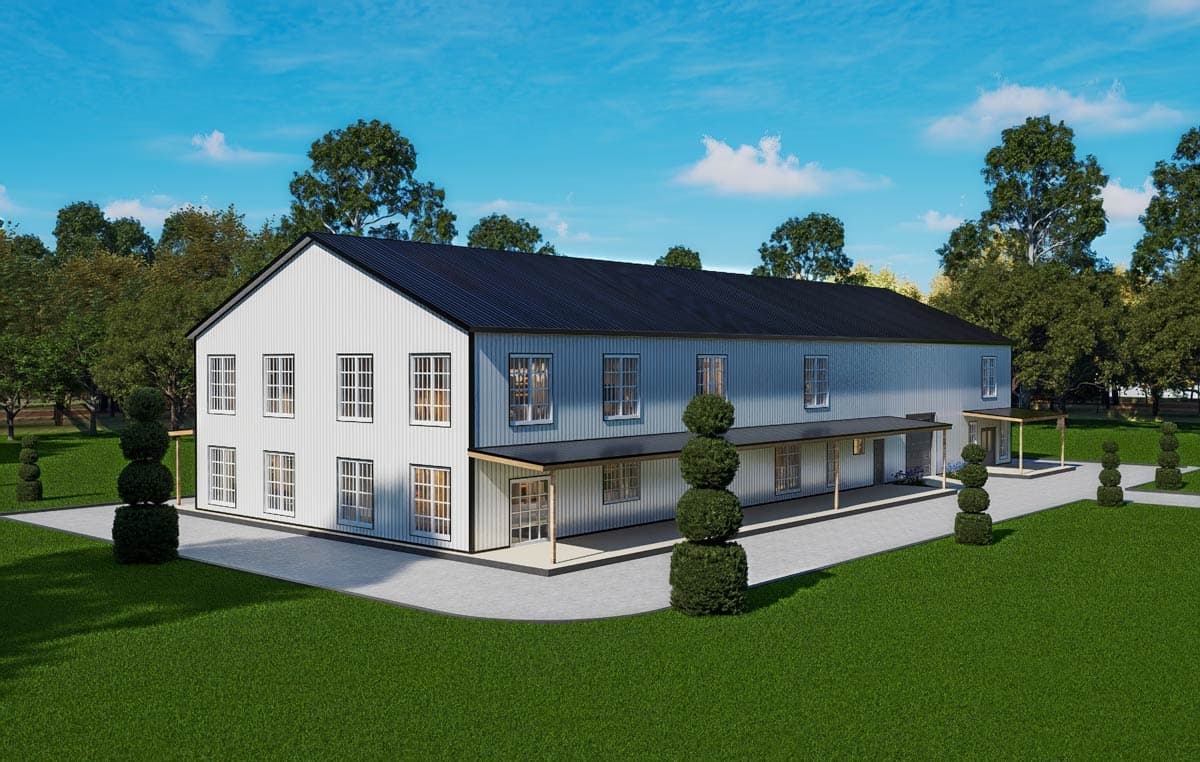 Plan 530149KTE: Six-Bedroom Barndominium Plan with Spacious Pantry and Game Room - Image #30 - Barndominium