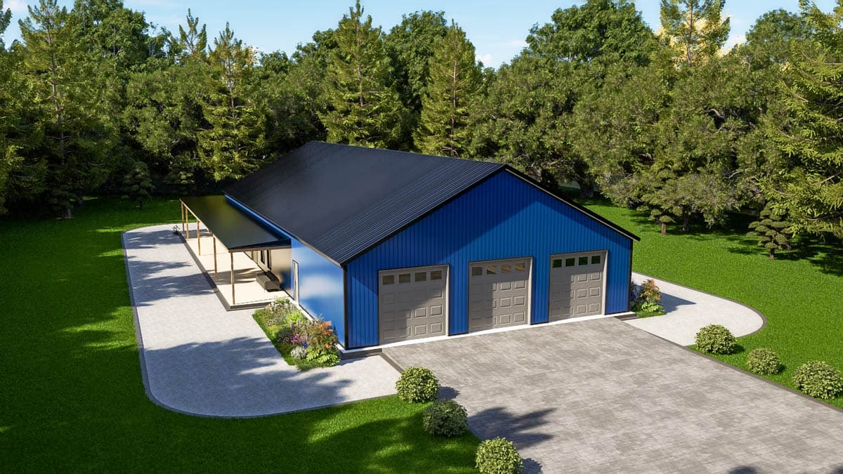 Plan 530150KTE: Country Barndominium House Plan with 4 Beds, Office, and Expansive Wrap-Around Porch - Image #27 - Barndominium, Country, Rustic