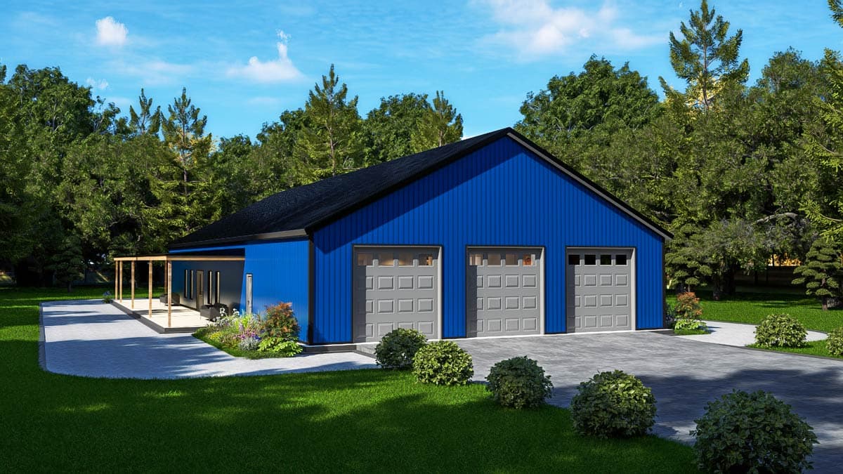 Plan 530150KTE: Country Barndominium House Plan with 4 Beds, Office, and Expansive Wrap-Around Porch - Image #28 - Barndominium, Country, Rustic
