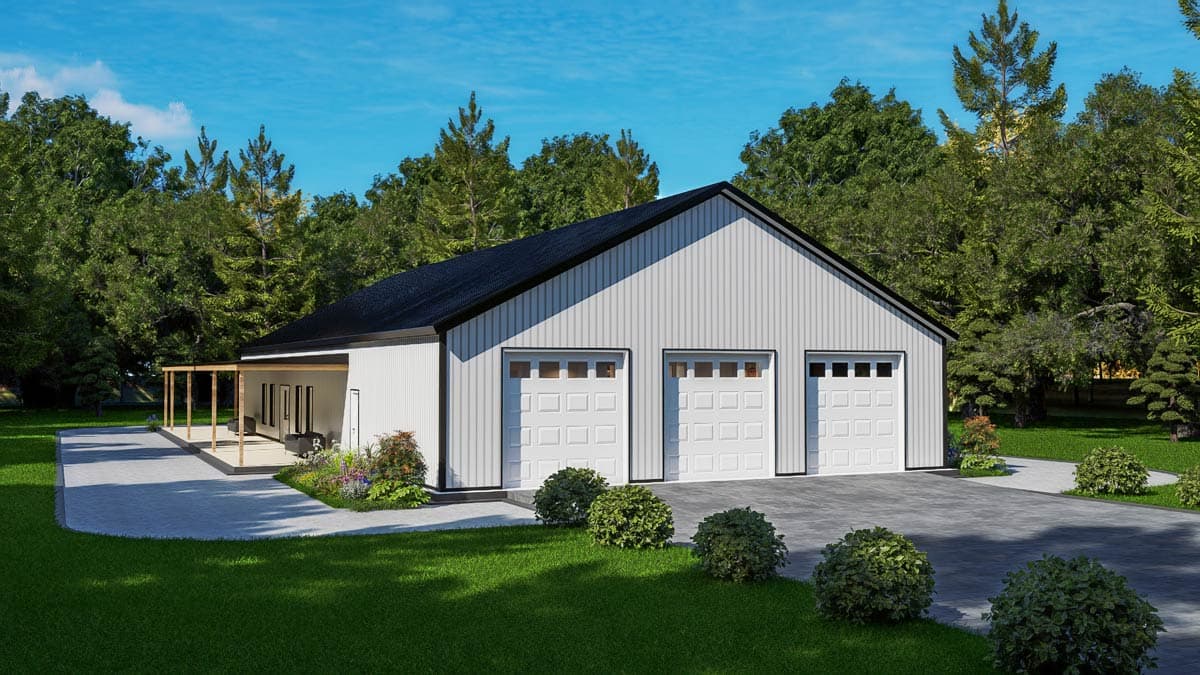 Plan 530150KTE: Country Barndominium House Plan with 4 Beds, Office, and Expansive Wrap-Around Porch - Image #18 - Barndominium, Country, Rustic