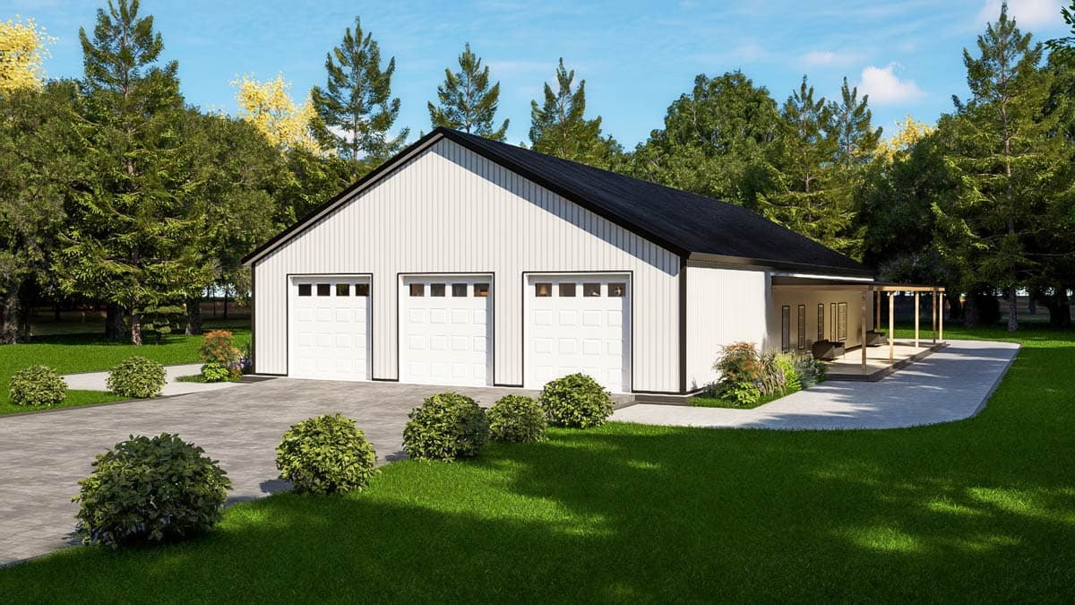 Plan 530150KTE: Country Barndominium House Plan with 4 Beds, Office, and Expansive Wrap-Around Porch - Image #19 - Barndominium, Country, Rustic