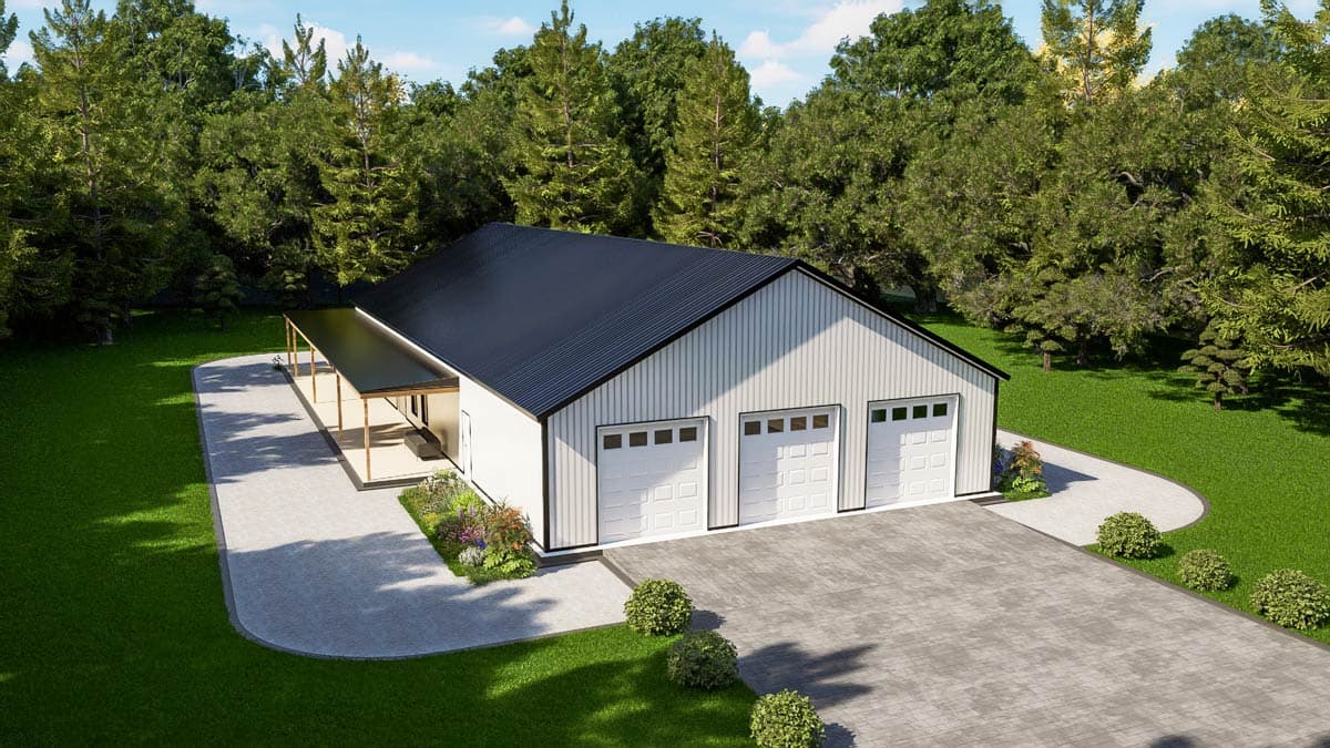 Plan 530150KTE: Country Barndominium House Plan with 4 Beds, Office, and Expansive Wrap-Around Porch - Image #20 - Barndominium, Country, Rustic