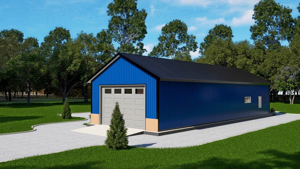 Plan 530151KTE: Modern Barndominium House Plan with Split Bedrooms and Covered Porches - Image #10 - Barndominium, Country