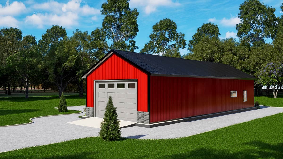 Plan 530151KTE: Modern Barndominium House Plan with Split Bedrooms and Covered Porches - Image #18 - Barndominium, Country