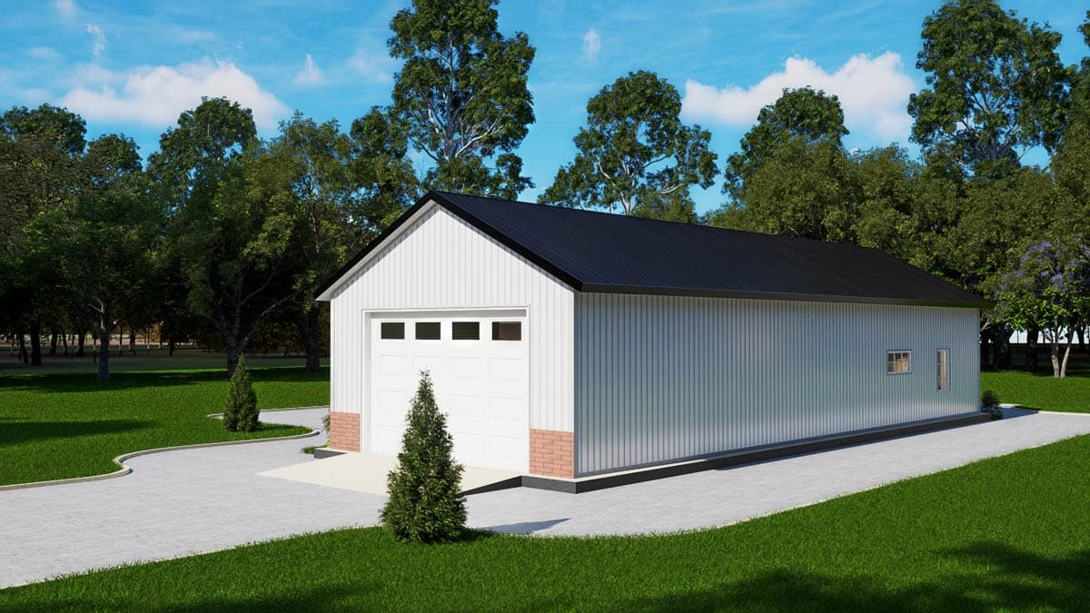 Plan 530151KTE: Modern Barndominium House Plan with Split Bedrooms and Covered Porches - Image #25 - Barndominium, Country