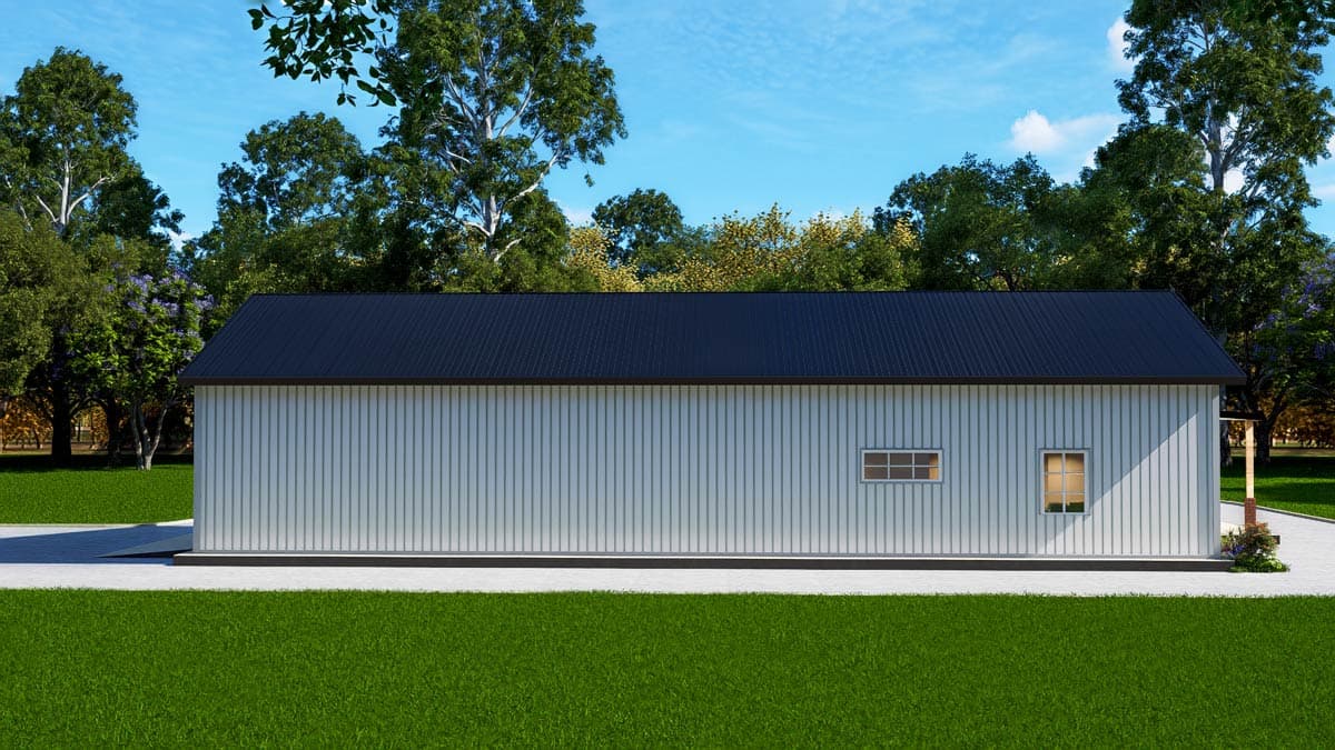 Plan 530151KTE: Modern Barndominium House Plan with Split Bedrooms and Covered Porches - Image #28 - Barndominium, Country