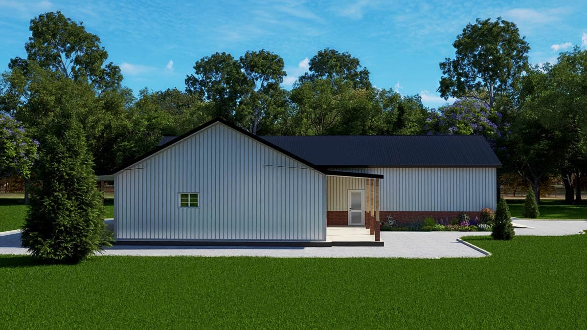 Plan 530151KTE: Modern Barndominium House Plan with Split Bedrooms and Covered Porches - Image #31 - Barndominium, Country