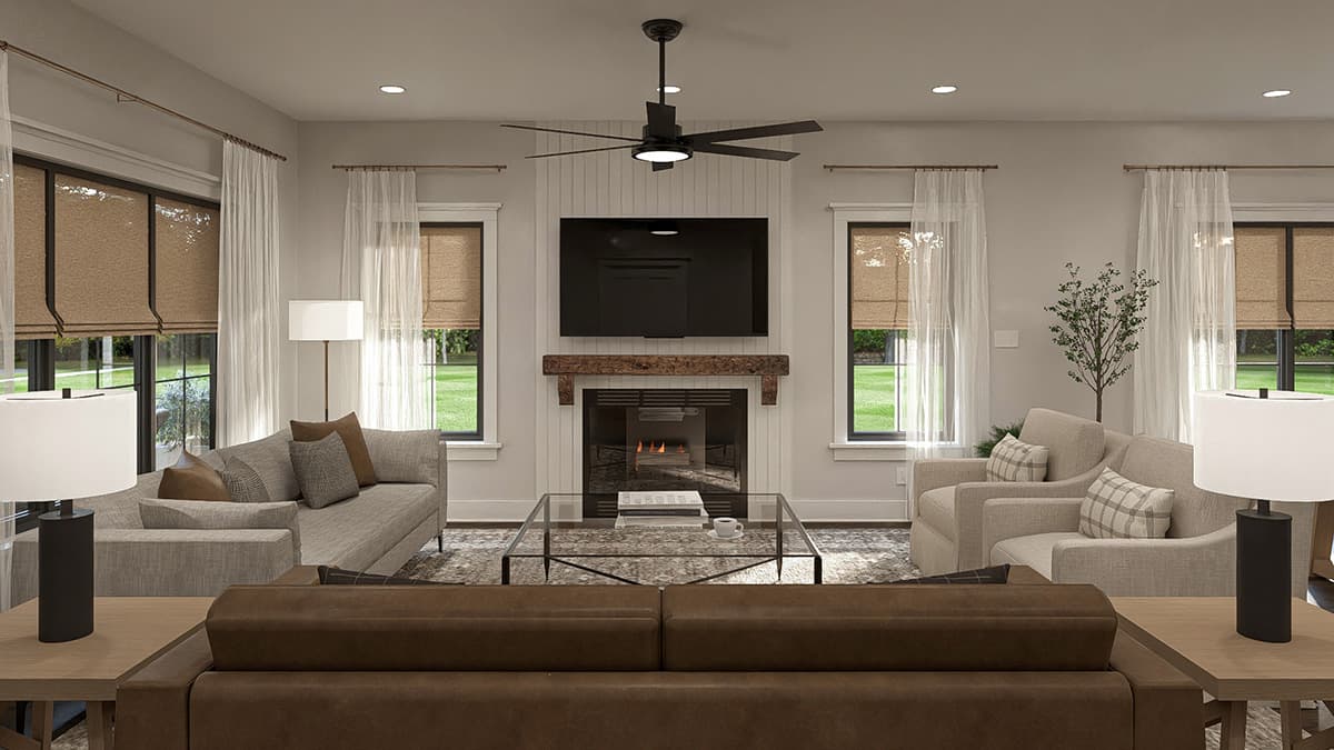 Plan 623550DJ: Elegant 5-Bedroom New American House Plan with First-Floor Master Suite - Image #10