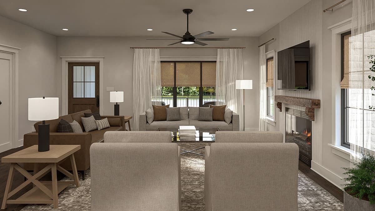 Plan 623550DJ: Elegant 5-Bedroom New American House Plan with First-Floor Master Suite - Image #11